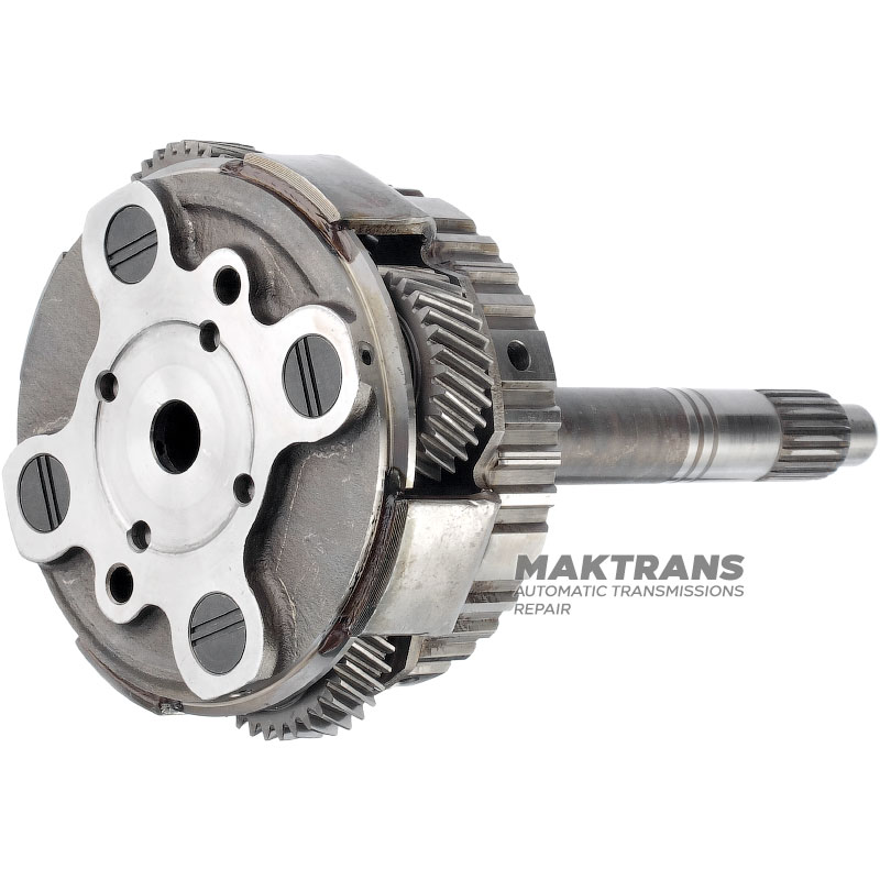 Input shaft / planetary gear OVERDRIVE Aisin Warner 30-40LE, 30-80LE / TOYOTA A343 - input shaft length 208 mm (20 splines, outer Ø 21.30 mm), 4 satellites (32 teeth, width 14.40 mm)