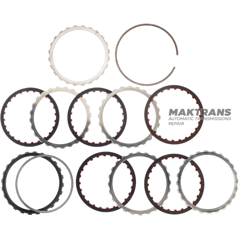 Drum DIRECT CLUTCH NISSAN (INFINITY) NISSAN (INFINITY) RE7R01A / JATCO JR710E JR711E 3150090X0B - 5 friction discs (24 teeth per disc), total thickness of the set 29.50 mm, with a pressure lower disc
