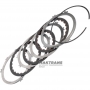 Set of steel and friction discs OVERDRIVE BRAKE Aisin Warner 30-40LE, 30-80LE / TOYOTA A340 A343 - 3 friction discs (total thickness of the set 17.75 mm)