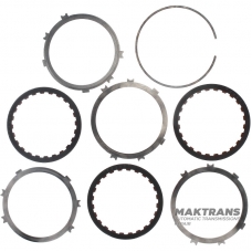 Set of steel and friction discs OVERDRIVE BRAKE Aisin Warner 30-40LE, 30-80LE / TOYOTA A340 A343 - 3 friction discs (total thickness of the set 17.75 mm)