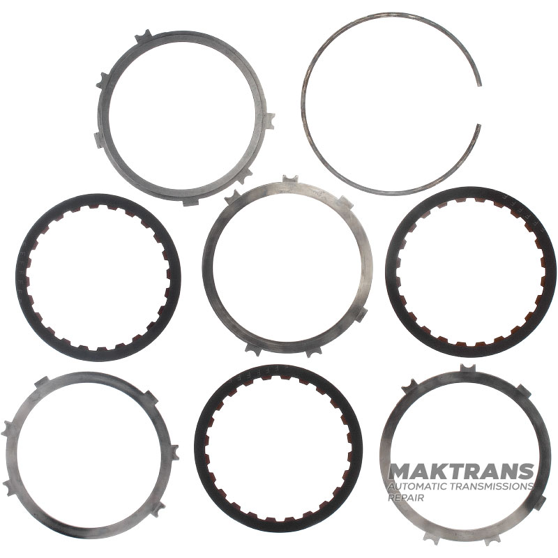 Set of steel and friction discs OVERDRIVE BRAKE Aisin Warner 30-40LE, 30-80LE / TOYOTA A340 A343 - 3 friction discs (total thickness of the set 17.75 mm)