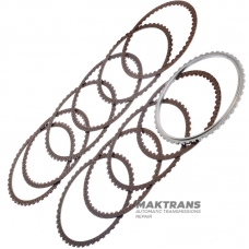 Set of steel and friction discs Overdrive Clutch Hyundai / KIA A8MF1 454254G600 - (8 friction discs, total thickness of the set 22.65 mm)