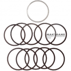 Set of steel and friction discs Overdrive Clutch Hyundai / KIA A8MF1 454254G600 - (8 friction discs, total thickness of the set 22.65 mm)