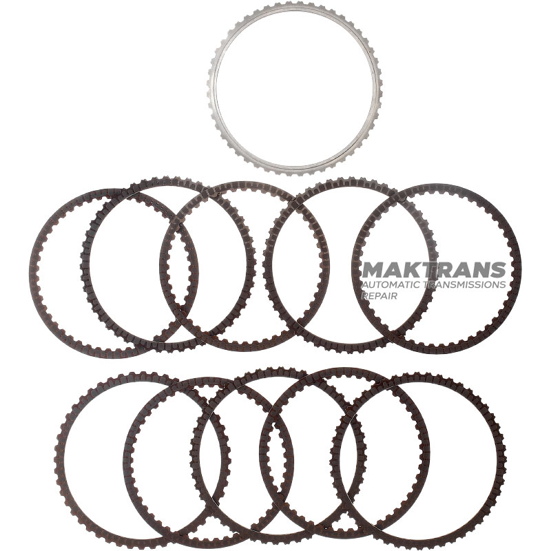 Set of steel and friction discs Overdrive Clutch Hyundai / KIA A8MF1 454254G600 - (8 friction discs, total thickness of the set 22.65 mm)
