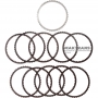 Set of steel and friction discs Overdrive Clutch Hyundai / KIA A8MF1 454254G600 - (8 friction discs, total thickness of the set 22.65 mm)
