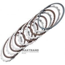 Set of steel and friction discs B1 Reverse Brake RE5R05A 3166295X00 - 5 friction discs (40 teeth per disc), total thickness of the set 23.90 mm