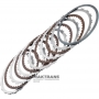 Set of steel and friction discs B1 Reverse Brake RE5R05A 3166295X00 - 5 friction discs (40 teeth per disc), total thickness of the set 23.90 mm