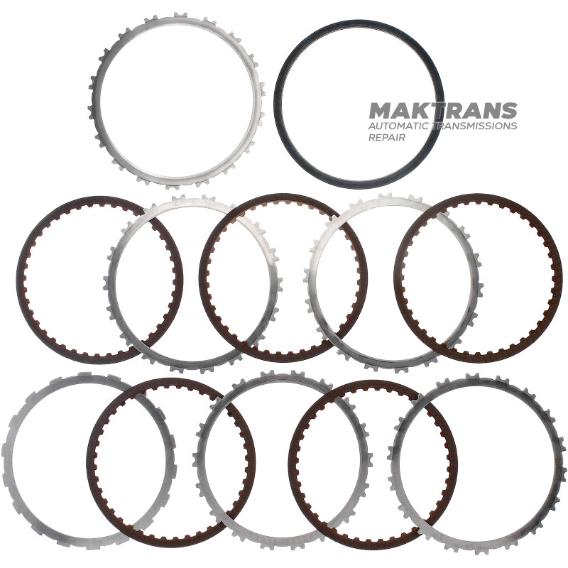 Set of steel and friction discs B1 Reverse Brake RE5R05A 3166295X00 - 5 friction discs (40 teeth per disc), total thickness of the set 23.90 mm