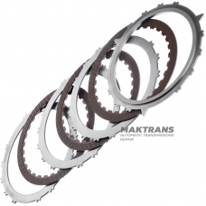 B2 Low Coast Brake RE5R05A 3166290X02 Steel and Friction Disc Set - 3 friction discs (30 teeth per disc), 15 teeth on steel disc, total set thickness 12.55 mm
