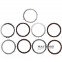 B2 Low Coast Brake RE5R05A 3166290X02 Steel and Friction Disc Set - 4 friction discs (30 teeth per disc), 15 teeth per steel disc, total set thickness 16.45 mm