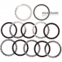 Steel and friction disc set Forward Brake (B3) RE5R05A 31662-90X01 - 5 friction discs (39 teeth per disc), 18 teeth per steel disc, total kit thickness 21.50 mm