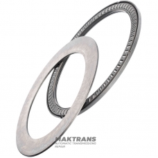Thrust needle bearing NISSAN (INFINITY) RE5R05A 3140790X04 — (79.75 x 66.10 x 2.80) — is installed between the hub and the brake band drum
