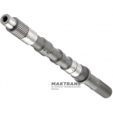 Output shaft RE5R05A / RE7R01A - overall length 476 mm, 32 splines (OD 32.35 mm, L35 mm), 36 splines (OD 37.80 mm, L25 mm), 32 splines (OD 33.65 mm, L78 mm)