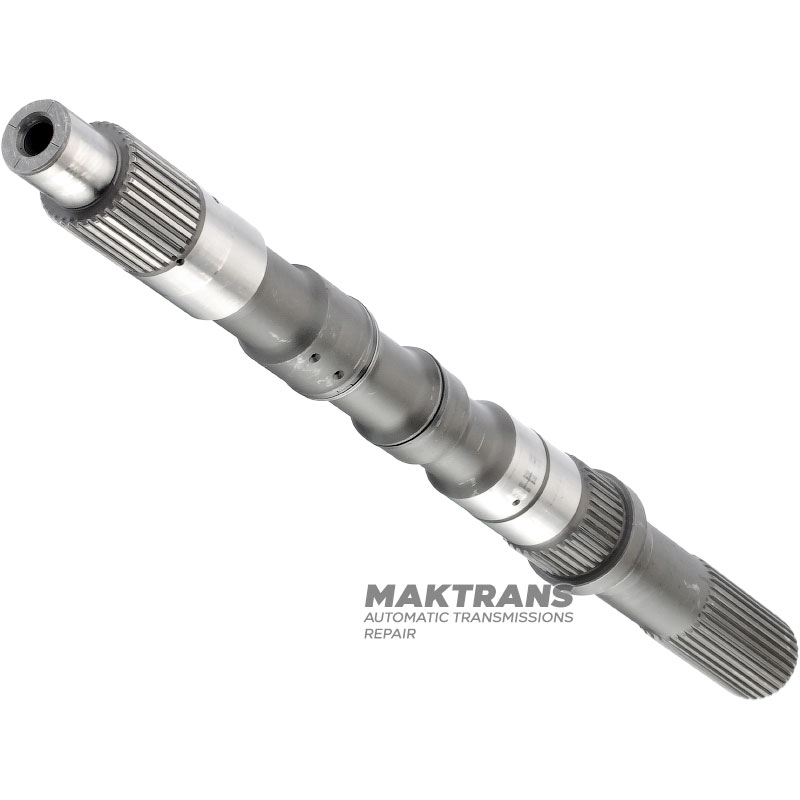 Output shaft RE5R05A / RE7R01A - overall length 476 mm, 32 splines (OD 32.35 mm, L35 mm), 36 splines (OD 37.80 mm, L25 mm), 32 splines (OD 33.65 mm, L78 mm)