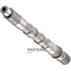 Output shaft RE5R05A / RE7R01A—overall length 405 mm, 32 splines (outside Ø 32.65 mm, L40 mm), 36 splines (outside Ø 36.70 mm, L25 mm), 37 splines (outside Ø 38.10 mm, L43.50 mm)
