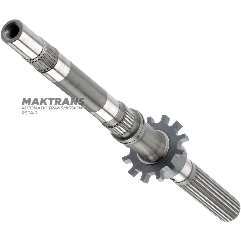 Output shaft Aisin Warner 30-40LE / TOYOTA A340 - total shaft length 465 mm, splines on shaft 24 splines (outer Ø 25.85 mm, L23 mm), 28 splines (outer Ø 30.30 mm, L19 mm), 23 splines (outer Ø 30.80 mm, L122 mm)