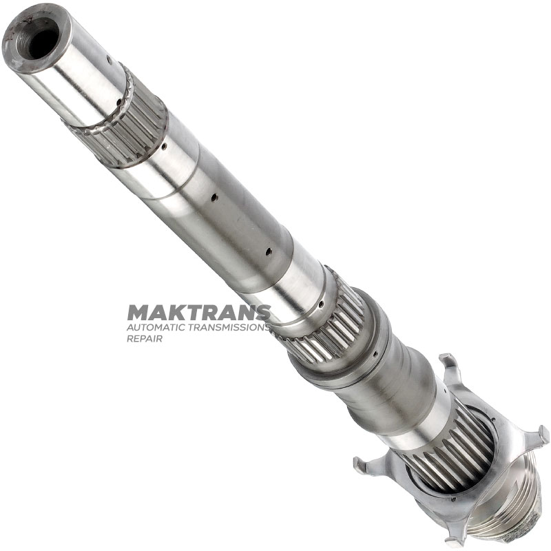 Output shaft Aisin Warner 30-40LE / TOYOTA A340 - total shaft length 377 mm, splines on shaft 24 splines (outer Ø 25.85 mm, L19 mm), 28 splines (outer Ø 30.30 mm, L19 mm), 23 splines (outer Ø 30.80 mm, L62 mm)