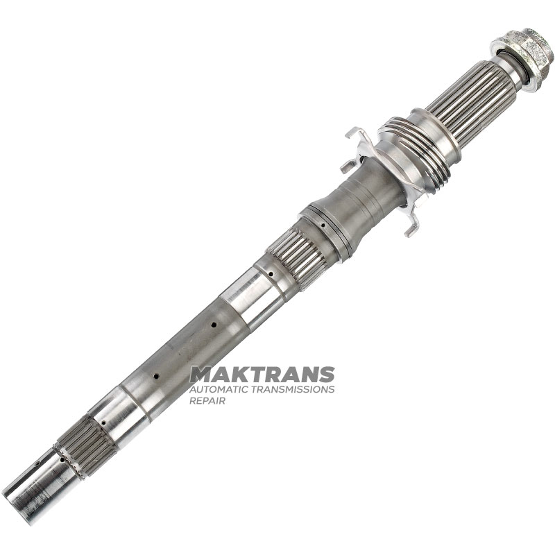 Output shaft Aisin Warner 30-40LE / TOYOTA A340 - total shaft length 377 mm, splines on shaft 24 splines (outer Ø 25.85 mm, L19 mm), 28 splines (outer Ø 30.30 mm, L19 mm), 23 splines (outer Ø 30.80 mm, L62 mm)