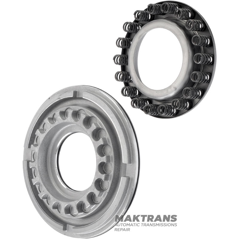 Piston with return spring block B2 Low Brake NISSAN (INFINITY) RE7R01A — (piston height 13.50 mm, outer Ø 147.20 mm, inner Ø 57.05 mm)