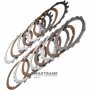 Set of steel and friction discs LOW-REVERSE BRAKE Aisin Warner 30-40LE, 30-80LE / TOYOTA A340 A343 - 7 friction discs (total thickness of the set 30.70 mm)