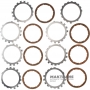 Set of steel and friction discs LOW-REVERSE BRAKE Aisin Warner 30-40LE, 30-80LE / TOYOTA A340 A343 - 7 friction discs (total thickness of the set 30.70 mm)