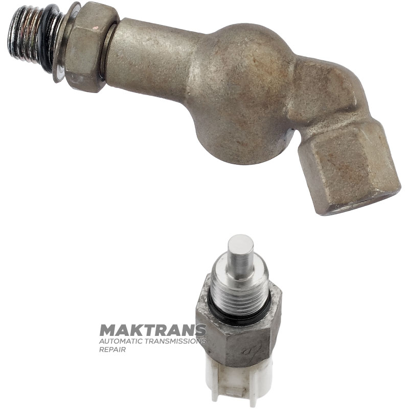 Cooling pipe nipple with temperature sensor Aisin Warner 30-40LE, 30-80LE / TOYOTA A340 — 9090407001 9040714024