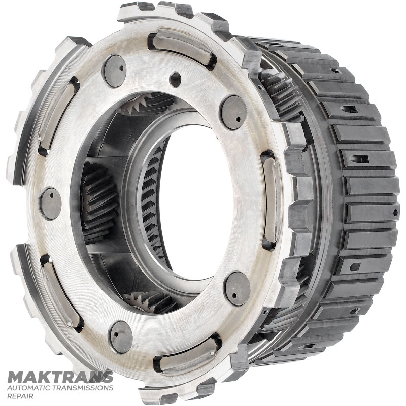 Rear planetary gear (steel) Nissan RE5R05A RE7R01A / JATCO JR710E 314403SX0A — 5 satellites (24 teeth, outer Ø 37 mm), ring gear (non-removable) 78 teeth, hub 40 teeth (outer Ø 144.40 mm)