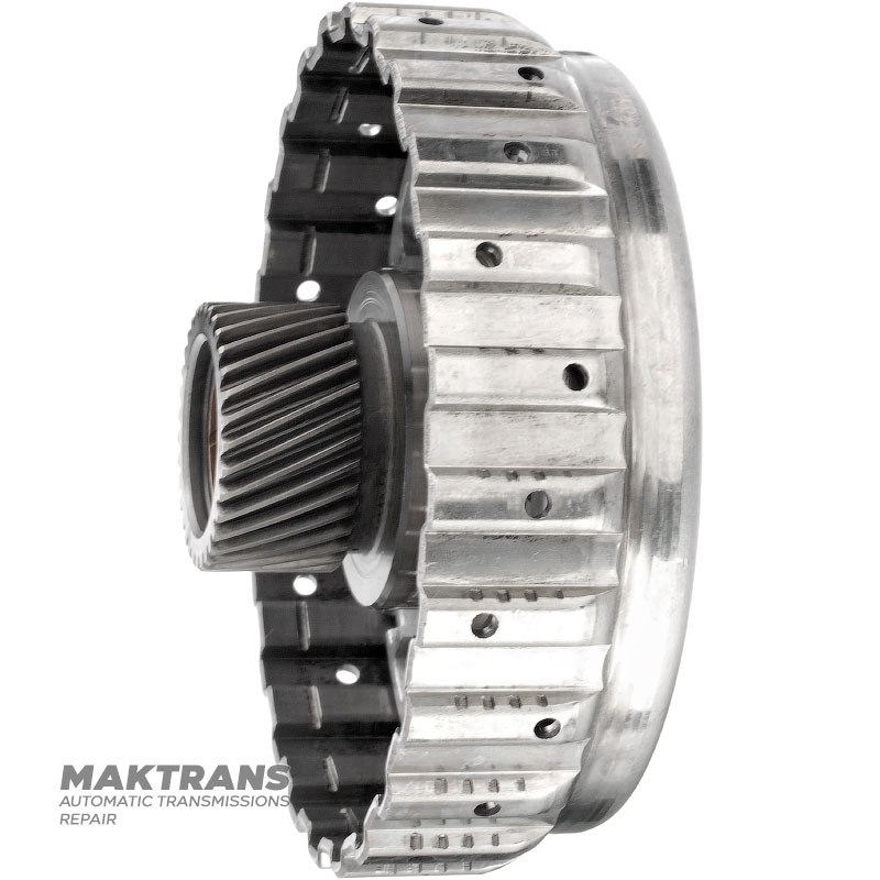 OVERDRIVE Clutch Drum (empty, without discs) / OVERDRIVE Planetary Sun Gear (33 teeth, outer Ø 43.30 mm) 3563330040 3460150010 — Aisin Warner 30-40LE, 30-80LE / TOYOTA A340 E/F