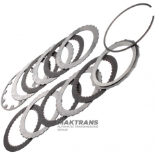 B3 Brake Steel and Friction Disc Set (2-3-4-6) - 5 friction discs, total set thickness 20.40 mm