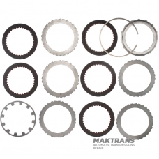 B3 Brake Steel and Friction Disc Set (2-3-4-6) - 5 friction discs, total set thickness 20.40 mm