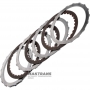 Steel and friction disc set (B2) Low-Coast Brake RE5R05A - 3 friction discs (total thickness of the set 15.70 mm)