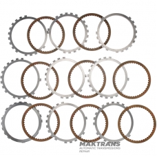 Set of steel and friction discs B4 / Low-Reverse Brake TOYOTA A750 E/F 3568404010 356940C010 3568904010 - 8 friction discs (total thickness of the set 36.50 mm)