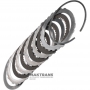 Set of steel and friction discs B3 / 2nd Brake TOYOTA A750 E/F 3506660030 350660C010 - 4 friction discs (total thickness of the set 19.60 mm)