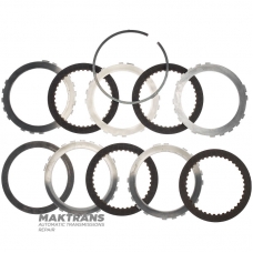 Set of steel and friction discs B3 / 2nd Brake TOYOTA A750 E/F 3506660030 350660C010 - 4 friction discs (total thickness of the set 19.60 mm)