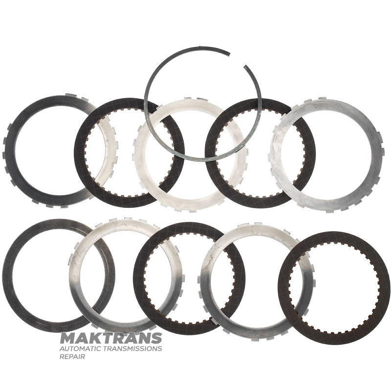 Set of steel and friction discs B3 / 2nd Brake TOYOTA A750 E/F 3506660030 350660C010 - 4 friction discs (total thickness of the set 19.60 mm)
