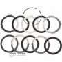 Set of steel and friction discs B3 / 2nd Brake TOYOTA A750 E/F 3506660030 350660C010 - 4 friction discs (total thickness of the set 19.60 mm)