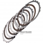 Set of steel and friction discs B1 Brake TOYOTA A750 E/F 3569160010, 3568160010, 3567660090 - 4 friction discs (total thickness of the set 19.30 mm)