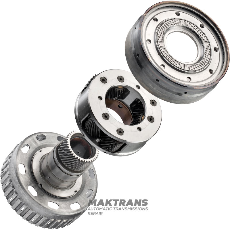 Front planetary gear TOYOTA A750 E/F 350490C010 3572060070 3574360050 - 3 satellites, internal (22 teeth) / 3 satellites, external (21 teeth), 91 teeth on ring gear