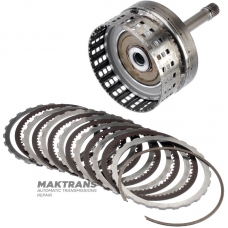 Input shaft / drum K1 Clutch (6 friction discs) NISSAN / JATCO RE5R05A - height 256 mm, 24 splines (outer Ø 25.60 mm), 106 mm (outer Ø 174 mm)