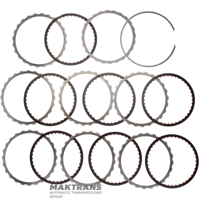 Input shaft / drum K1 Clutch (7 friction discs, 40 teeth per disc) NISSAN RE7R01 315401XJ0C - (overall length 324 mm, shaft length 256 mm, 24 splines (ext.Ø 25.70 mm), 102 teeth on ring gear)
