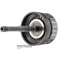 Input shaft / drum K1 Clutch (empty, without discs) NISSAN RE7R01 315401XJ0C - (overall length 311 mm, shaft length 243 mm, 24 splines (ext.Ø 25.70 mm), 105 teeth on ring gear)