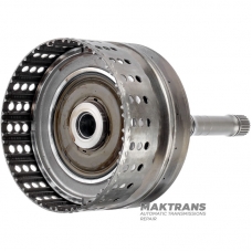 Input shaft / drum K1 Clutch (empty, without discs) NISSAN RE7R01 315401XJ0C - (overall length 311 mm, shaft length 243 mm, 24 splines (ext.Ø 25.70 mm), 105 teeth on ring gear)