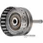 Input shaft / drum K1 Clutch (empty, without discs) NISSAN RE7R01 315401XJ0C - (overall length 311 mm, shaft length 243 mm, 24 splines (ext.Ø 25.70 mm), 105 teeth on ring gear)