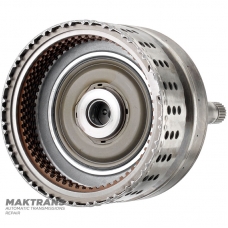 Input shaft / drum K1 Clutch (7 friction discs, 60 teeth per disc) NISSAN RE7R01 315401XJ0C - (overall length 324 mm, shaft length 255 mm, 24 splines (ext. Ø 25.70 mm), 105 teeth on ring gear)