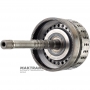 Input shaft / drum K1 Clutch (7 friction discs) NISSAN RE7R01 315401XJ0C - (overall length 324 mm, shaft length 255 mm, 24 splines (ext. Ø 25.70 mm), 105 teeth on ring gear)