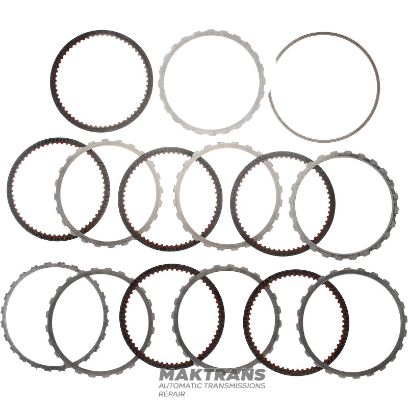 Input shaft / drum K1 Clutch (6 friction discs, 60 teeth per disc) NISSAN RE7R01 315401XJ0C - (overall length 312 mm, shaft length 244 mm, 24 splines (ext.Ø 25.70 mm), 105 teeth on ring gear)