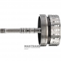 Input shaft / drum K1 Clutch (6 friction discs, 60 teeth per disc) NISSAN RE7R01 315401XJ0C - (overall length 312 mm, shaft length 244 mm, 24 splines (ext.Ø 25.70 mm), 105 teeth on ring gear)