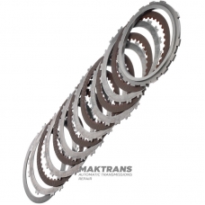 B2 Low Brake Steel and Friction Disc Set NISSAN RE7R01A / JATCO JR710E / JR711E - Total Set Thickness 23mm, 6 Friction Discs (36 Teeth)