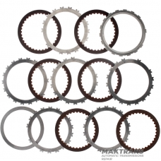 B2 Low Brake Steel and Friction Disc Set NISSAN RE7R01A / JATCO JR710E / JR711E - Total Set Thickness 23mm, 6 Friction Discs (36 Teeth)