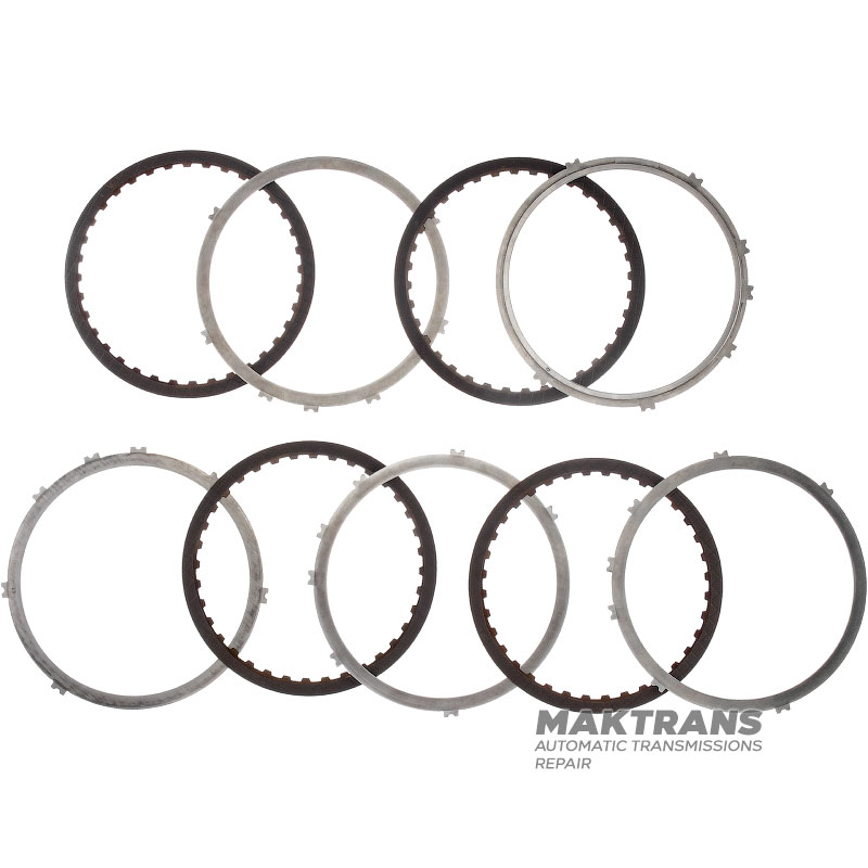 Set of steel and friction discs 2-6 Brake Hyundai / KIA - 4 friction discs, total thickness of the set 22.45 mm
